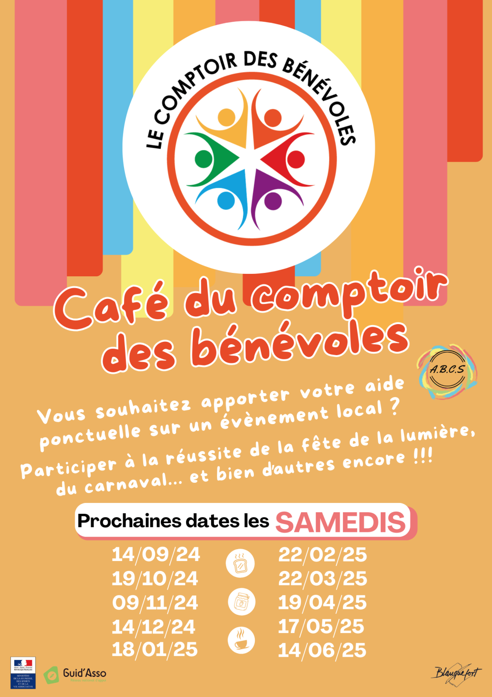 Affiche comptoir date 2024-2025