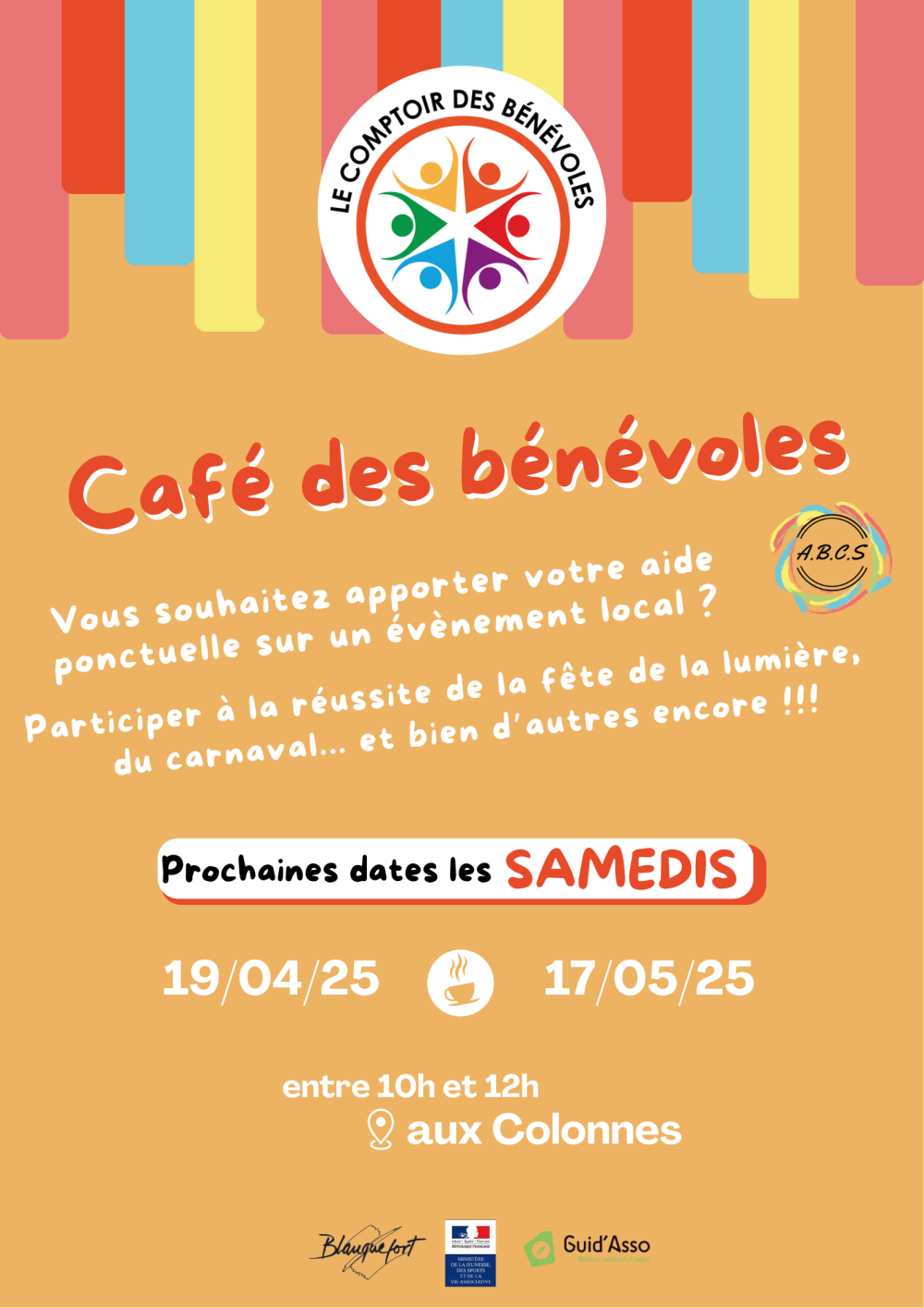 Affiche café des bénévoles mars à juin 2025 (1)