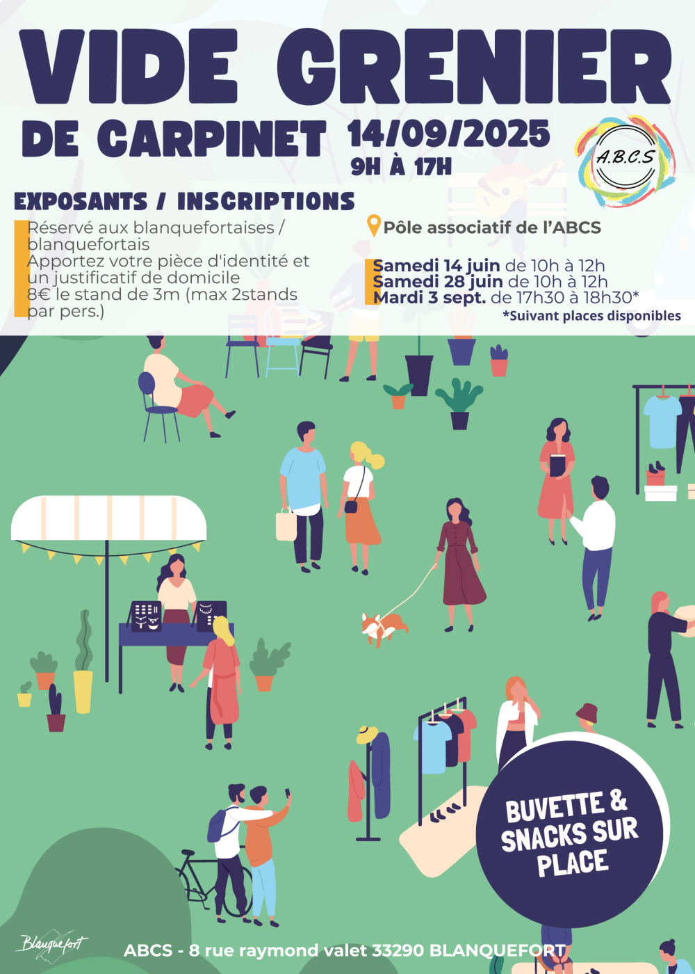 Inscriptions vide grenier