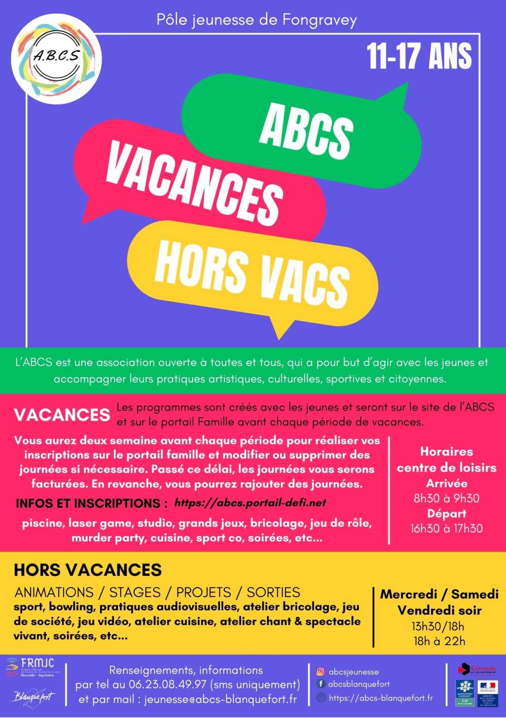 infos jeunes vacs et hors vacs