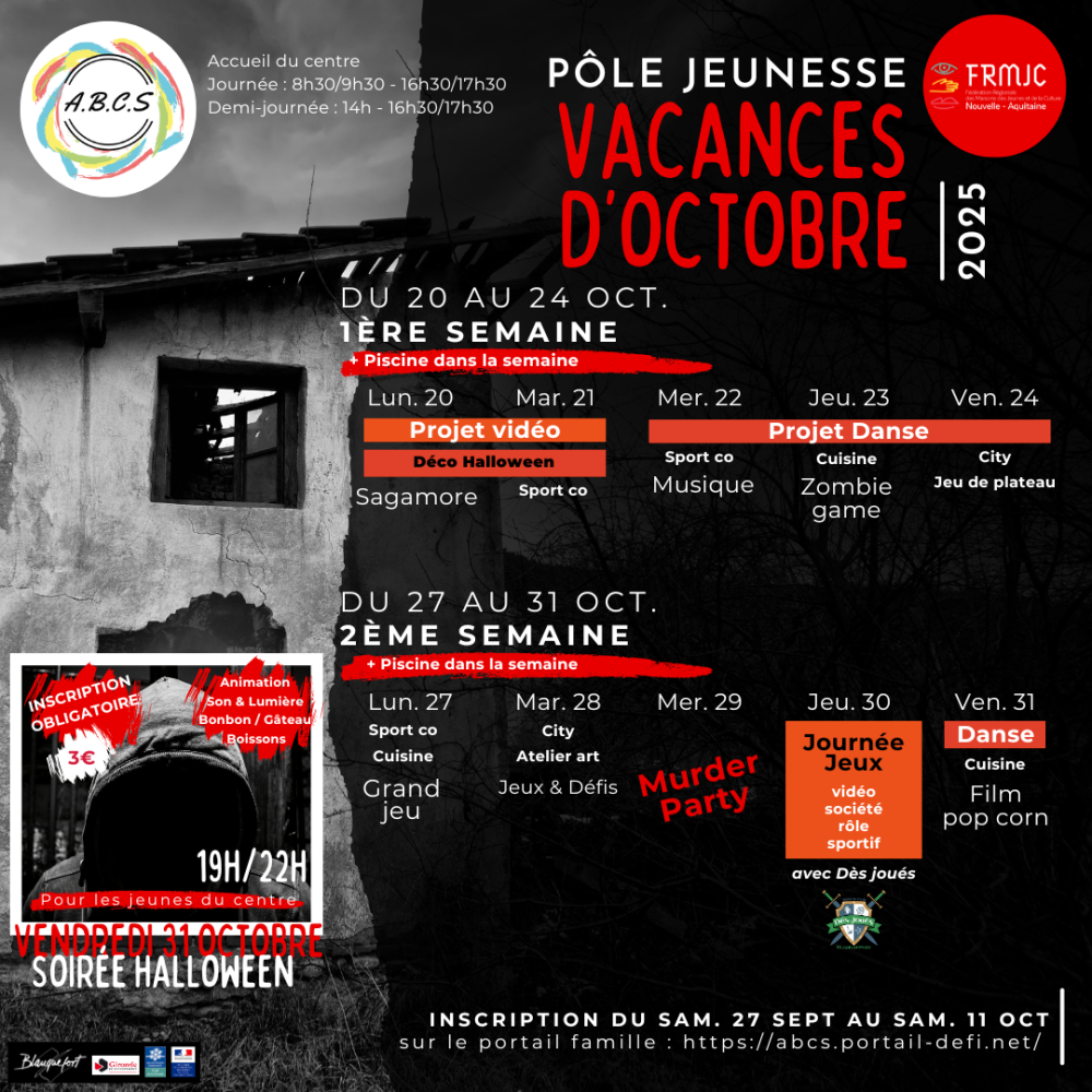 Programme 11-13 ans octobre 2025 abcs