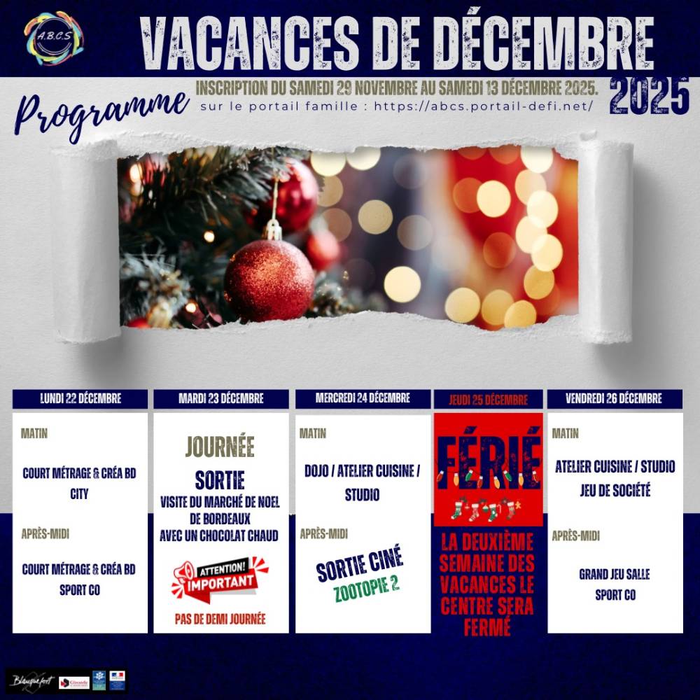 Vacances ABCS jeunes activités Blanquefort