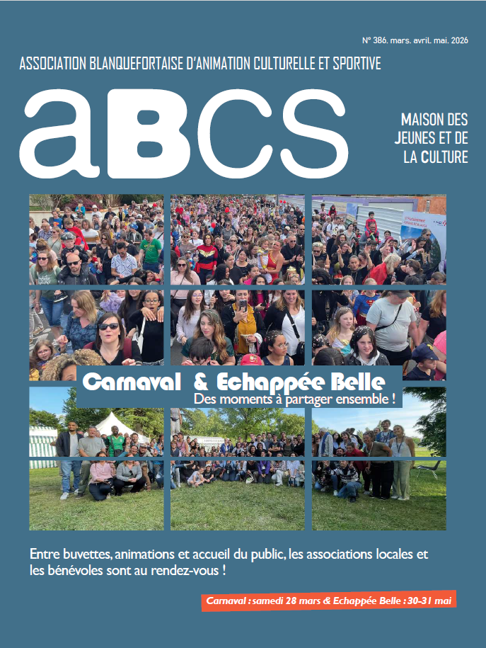 Journal de l'ABCS : Plongez dans les actualités associatives et découvrez tout ce qui fait vibrer la vie locale !