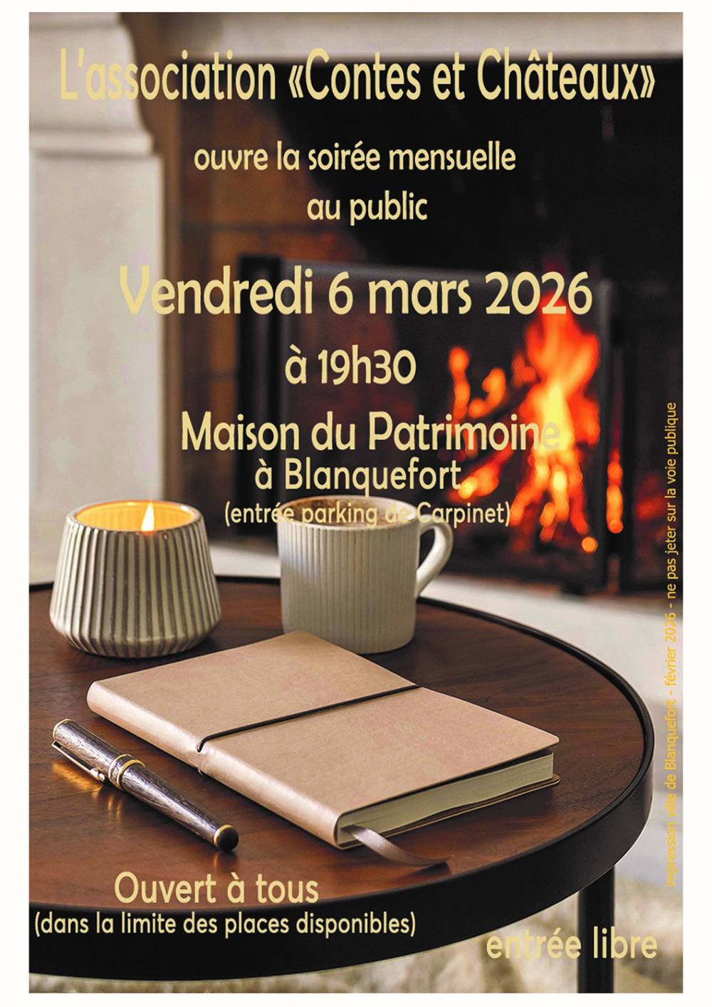 06-03. Soirée contée par l'association Contes et Châteaux