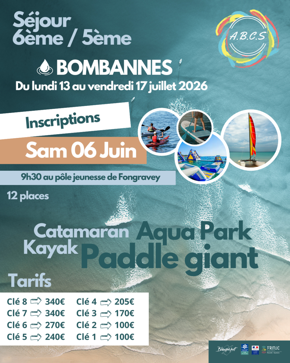 Séjour Bombannes 2026