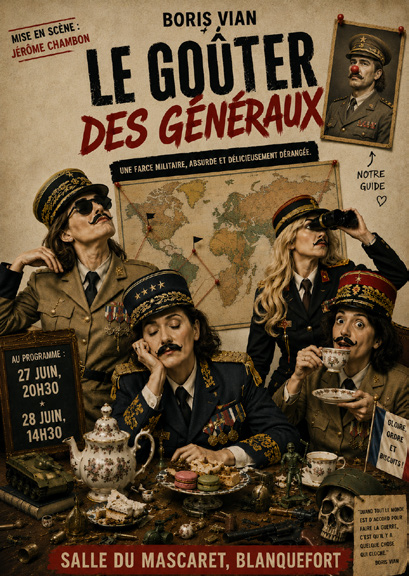 27 et 28-06. Week-end théâtre : Le goûter des généraux !