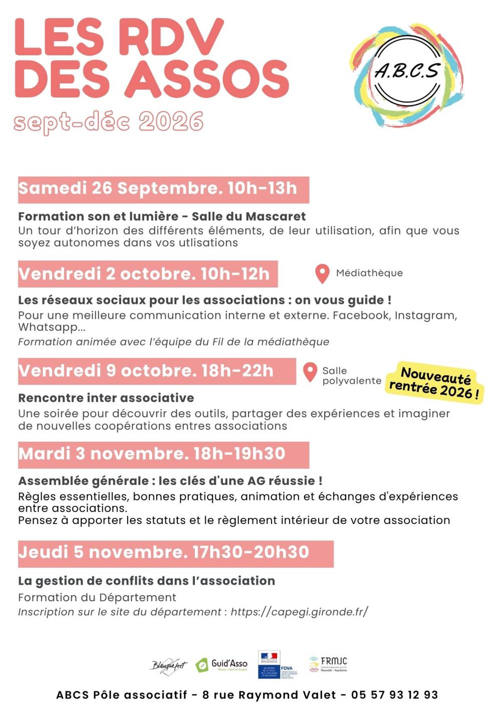 rdv des assos dès le 26-09