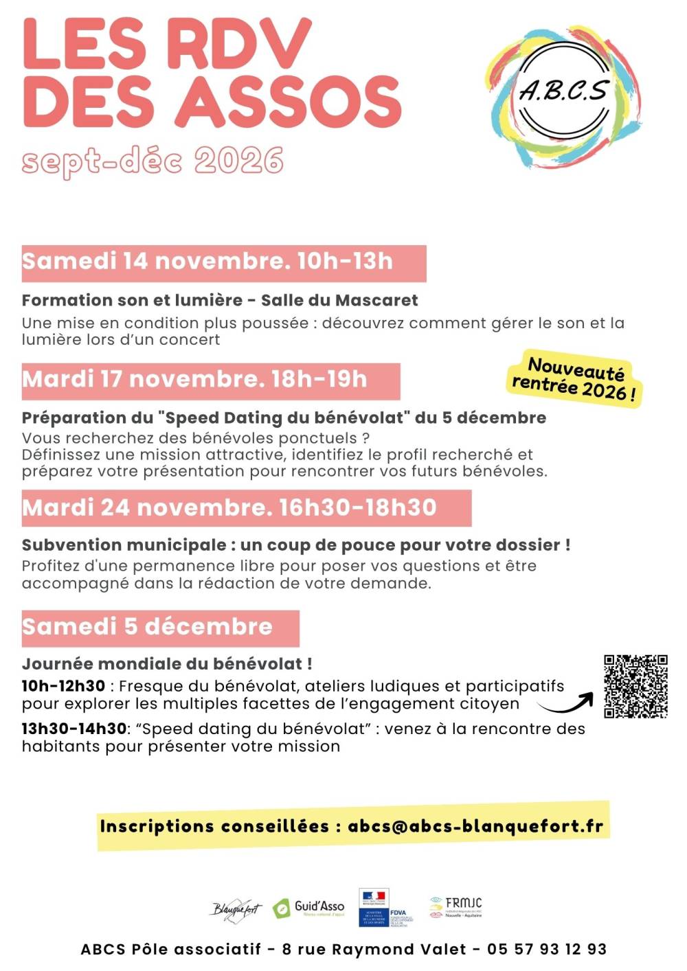rdv des assos dès le 6-11